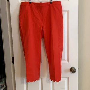Talbots scalloped pants